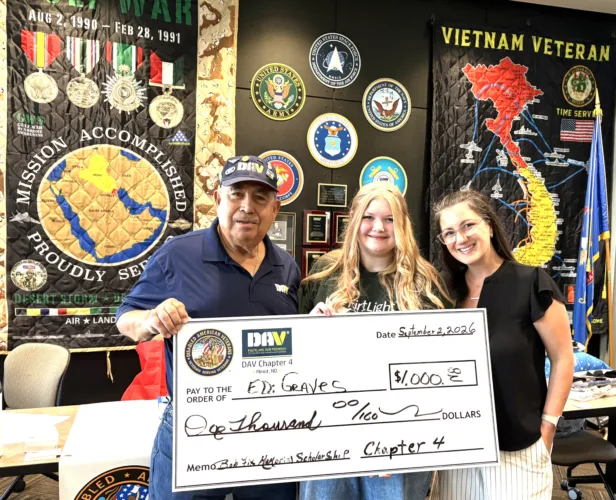 DAV Chapter awards scholarship
